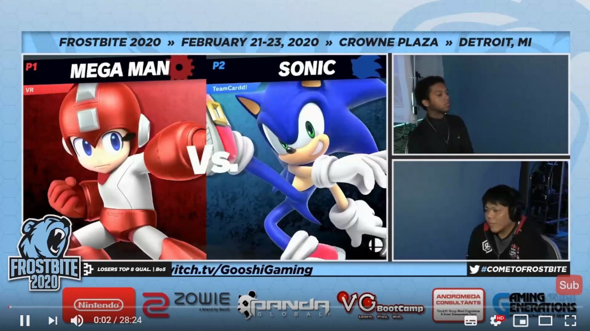 任天堂大乱斗frostbite2020洛克人vs索尼克