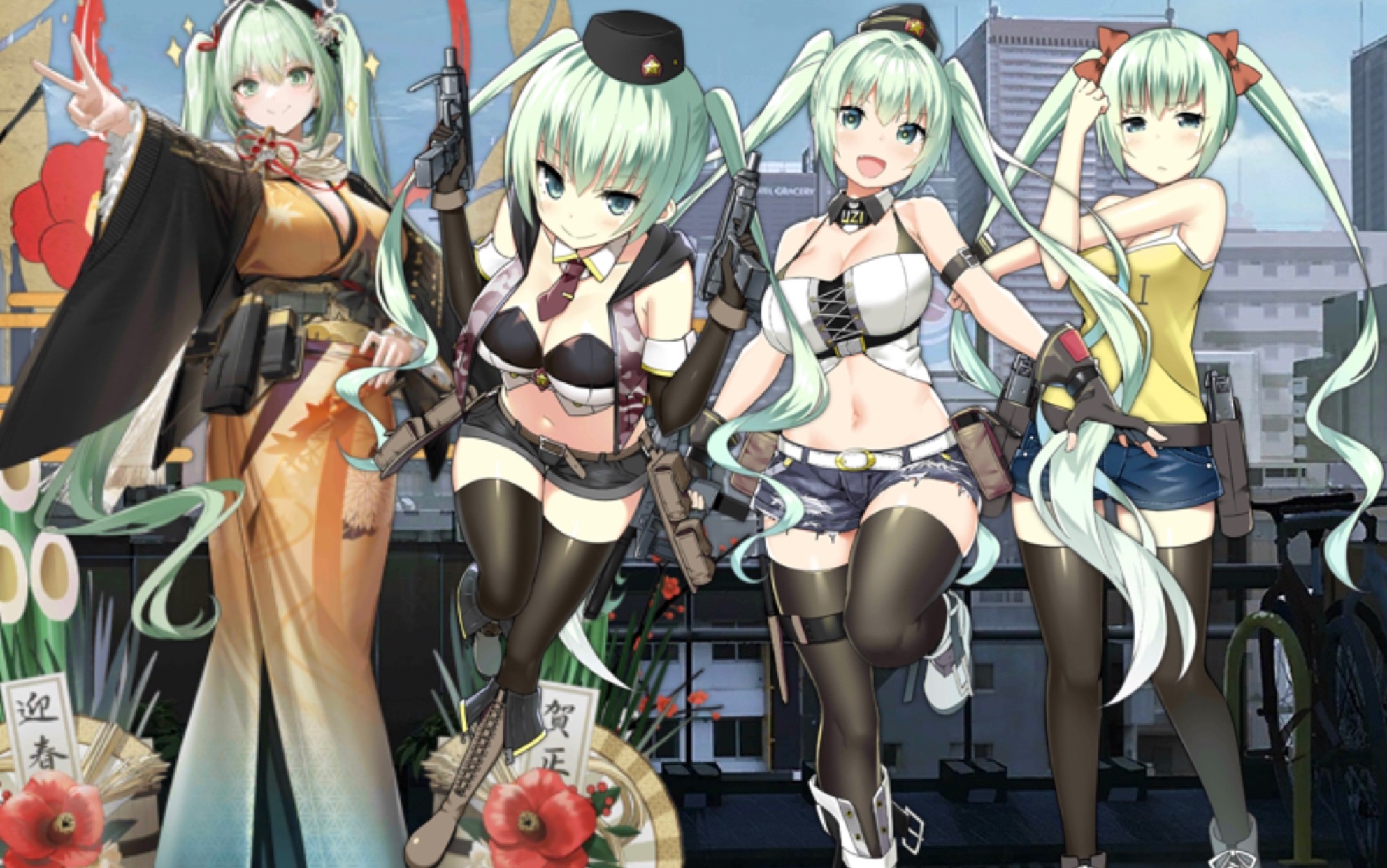 【少女前线】微型乌兹(立绘 大破)