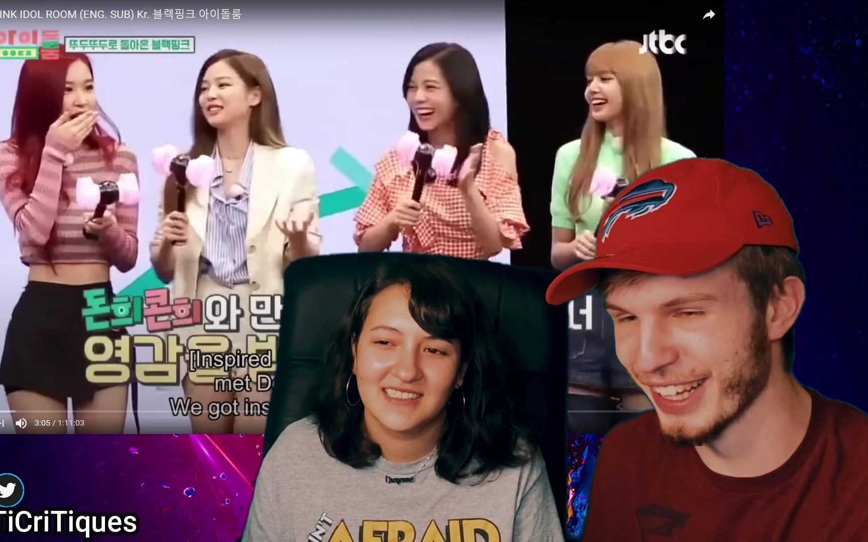 【blackpink】情侣reaction blackpink idol room part one