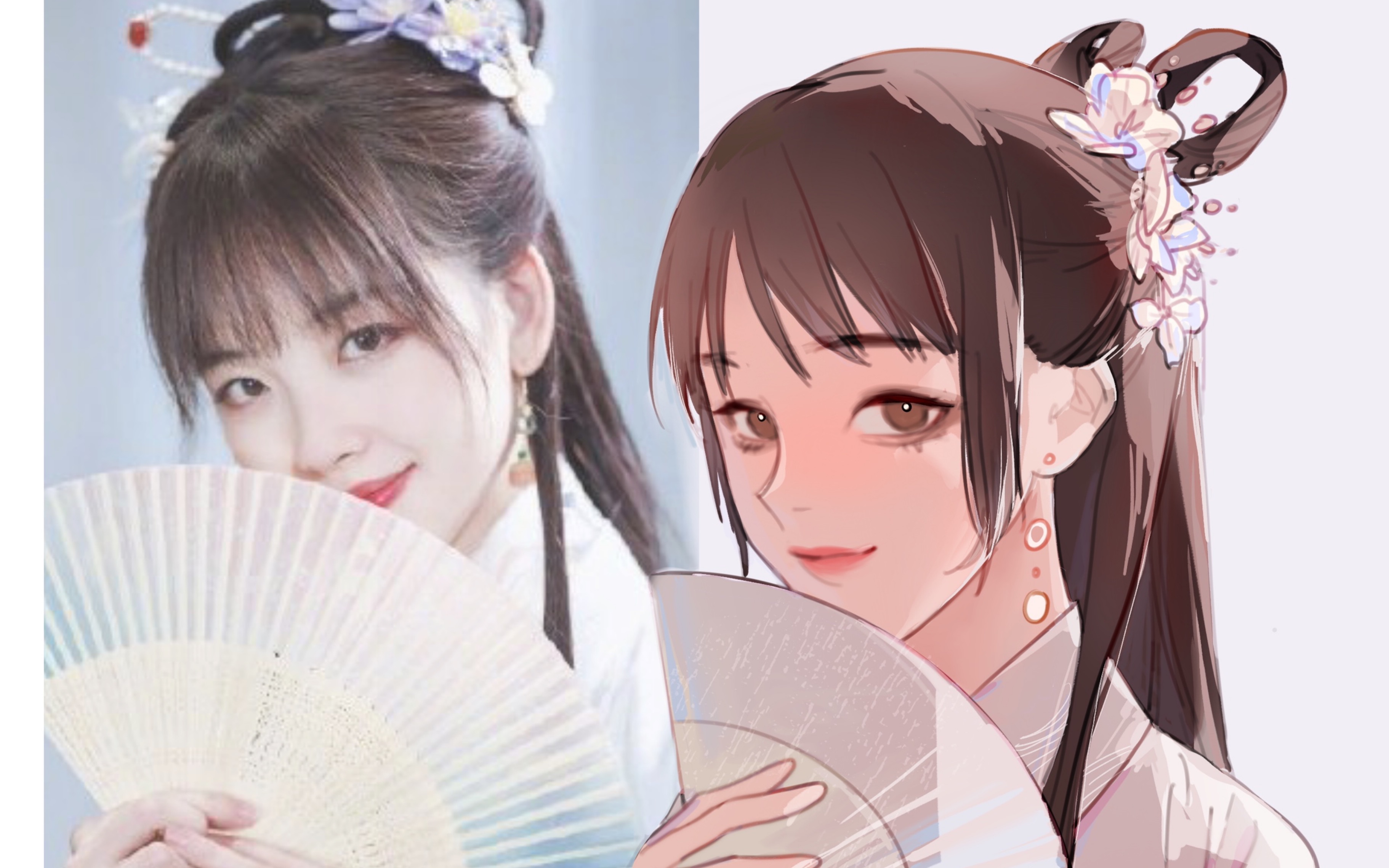 我画了汉服王冰冰