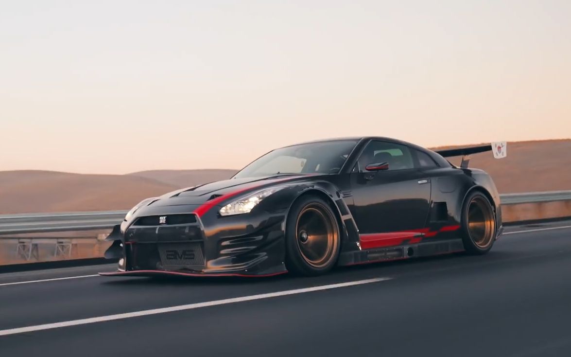日产gt3 gtr 绝佳的改装性能车 实拍,不愧超级gt