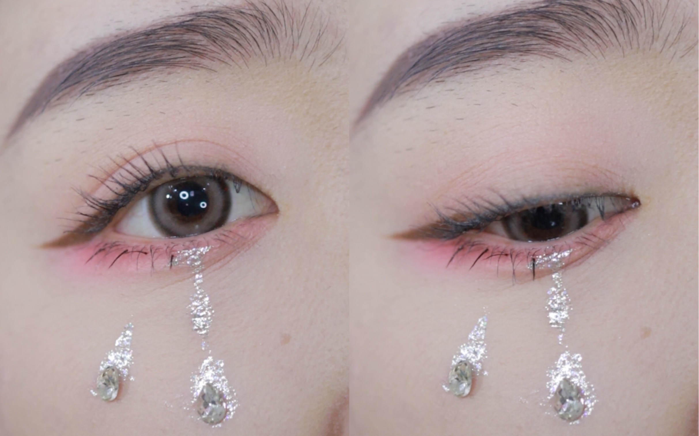 仙女落泪眼妆|快看仙女的眼泪都是blingbling的