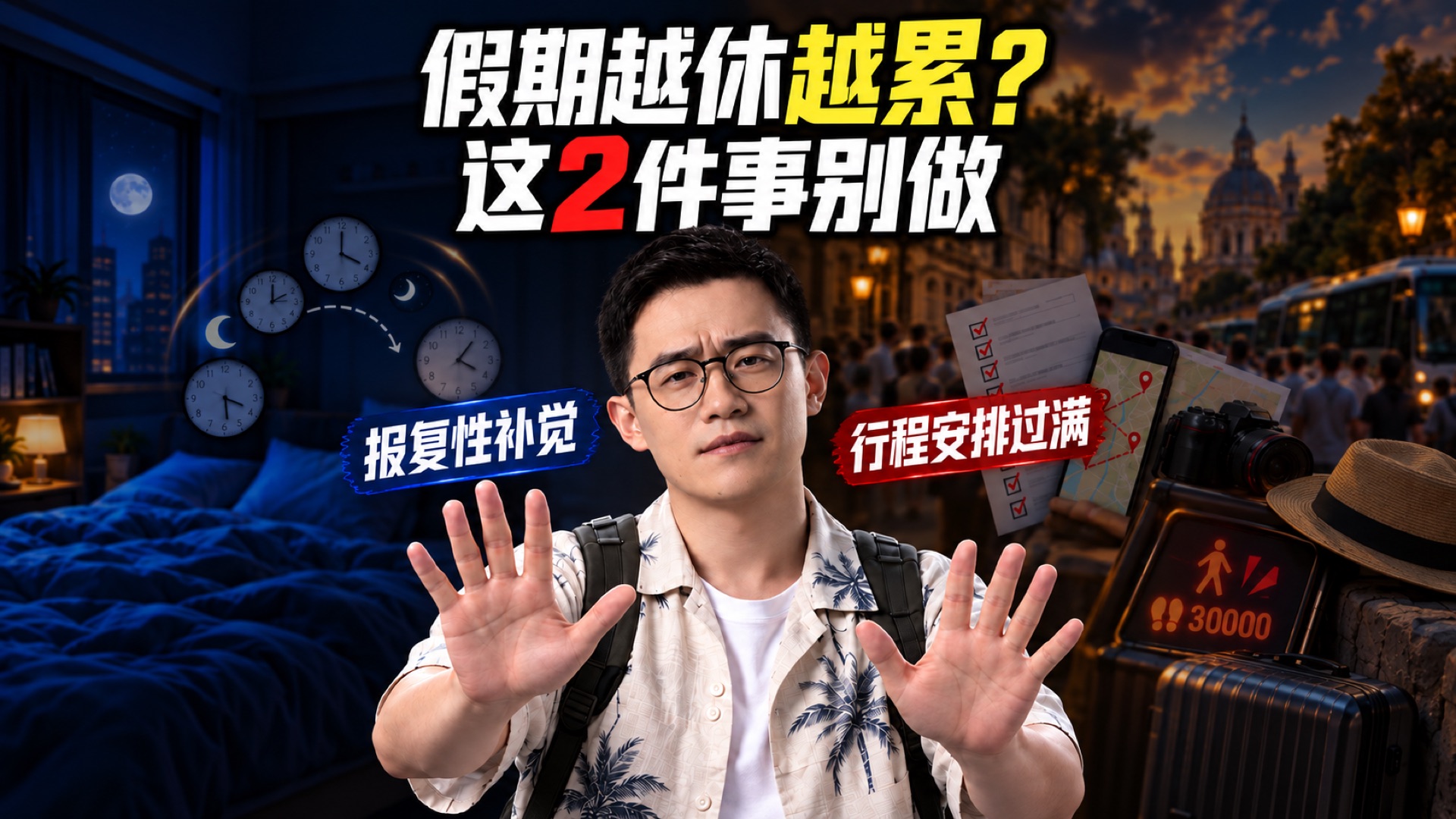 假期越休息越累？千万别做这两件事！