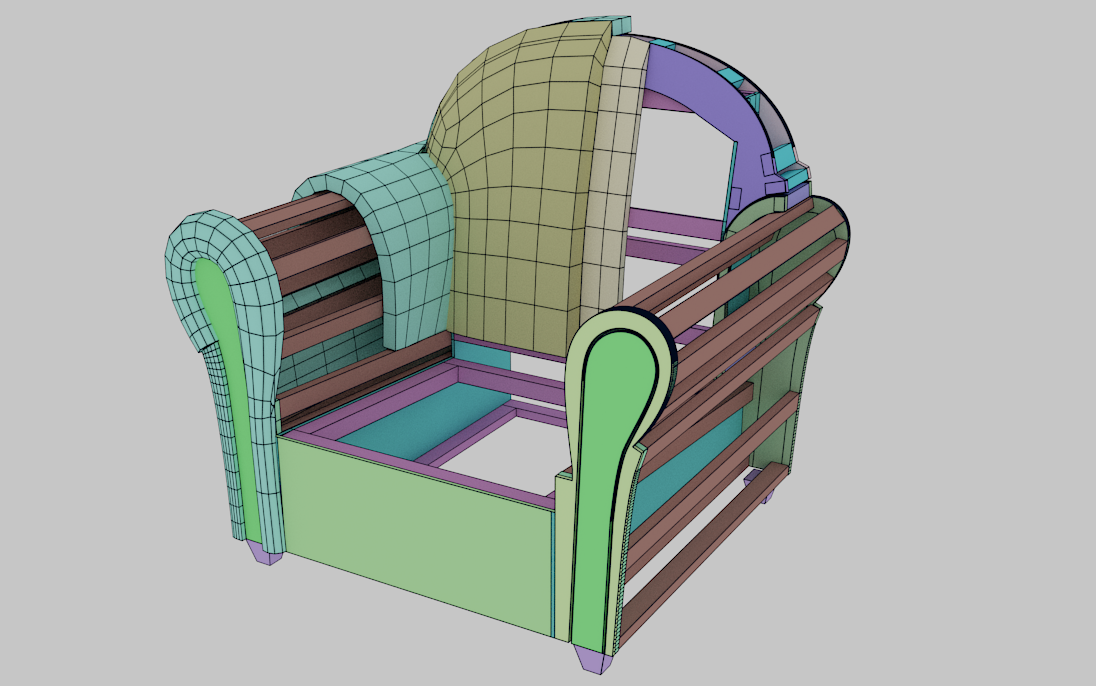 沙发电脑3d放样-儿童沙发-2建木架-海棉_哔哩哔哩 (゜-゜)つロ 干杯