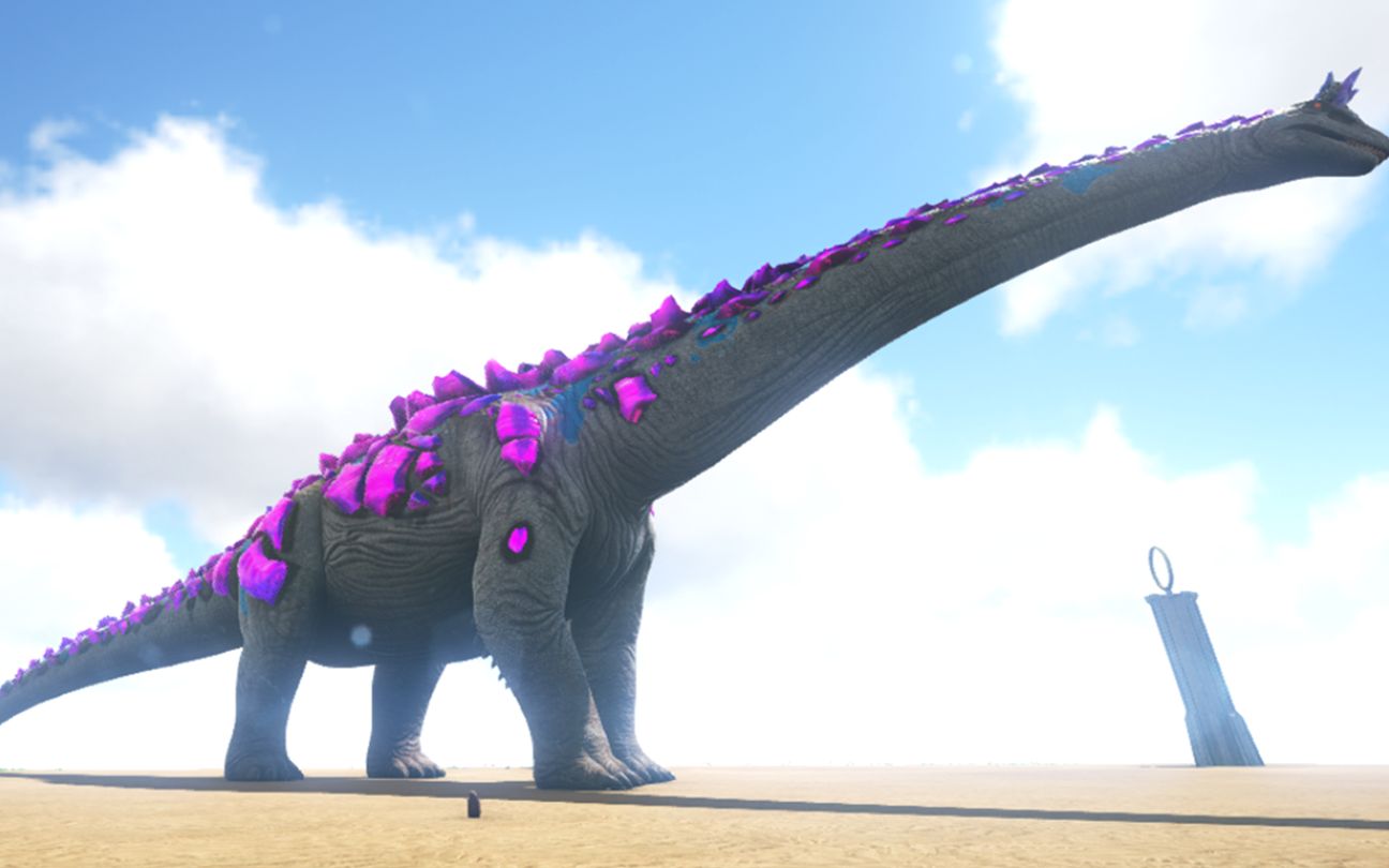 方舟生存进化机械南方巨兽龙vs泰坦龙王