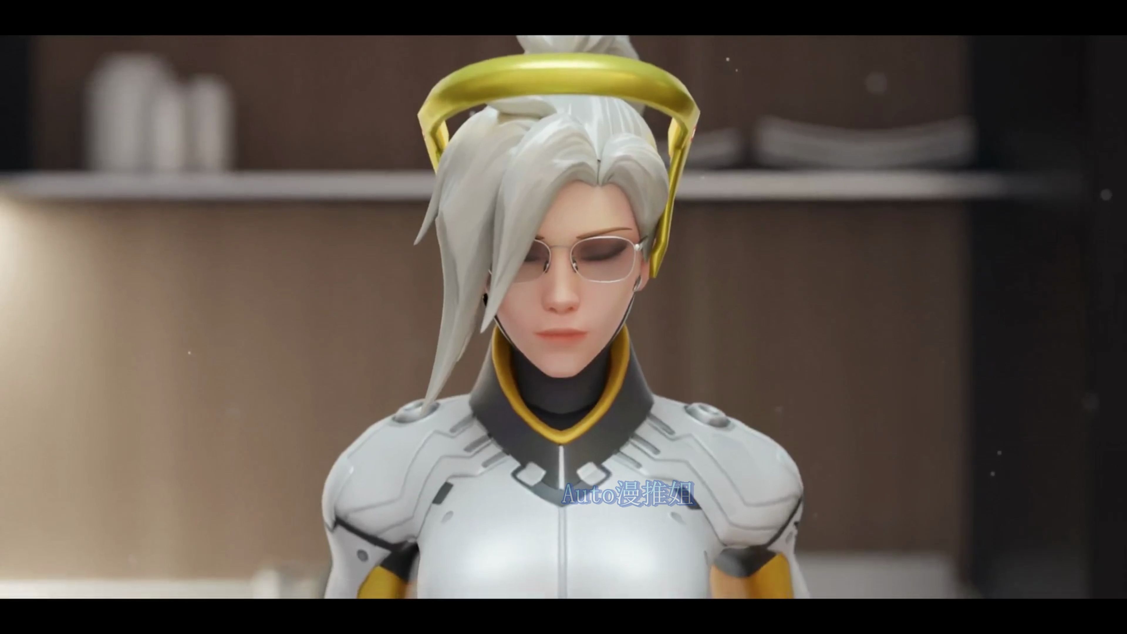 守望先锋mercy 被守护一整天.【3d/作者:aphy3d】