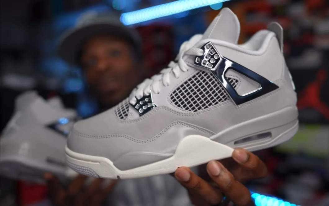 wmns air jordan 4 "frozen moments" 女款 aj4 电镀银|jtsg