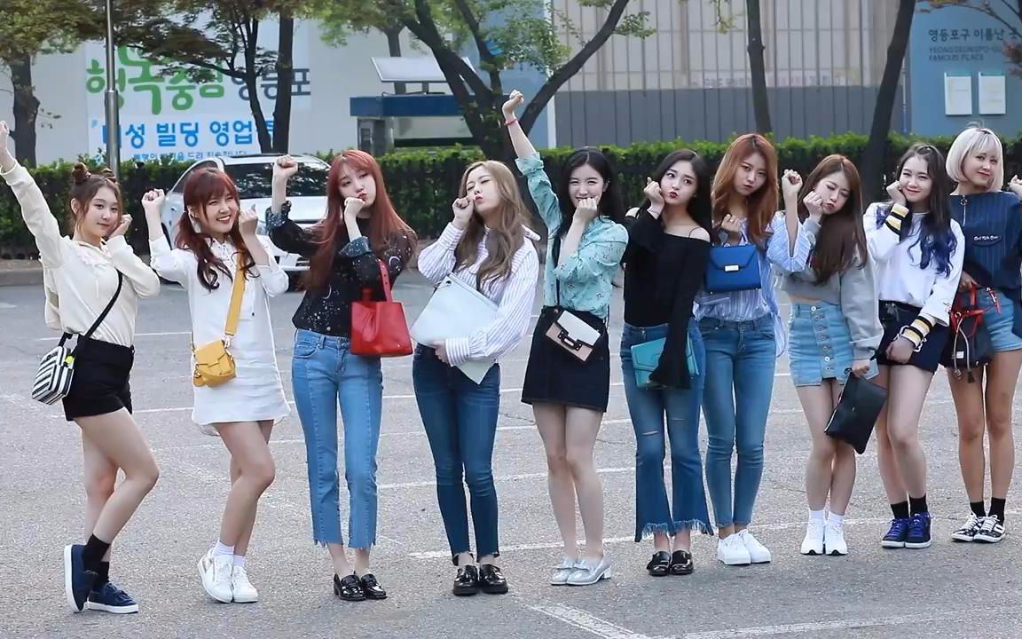 PRISTIN  音乐银行上班饭拍 170421哔哩哔哩bilibili