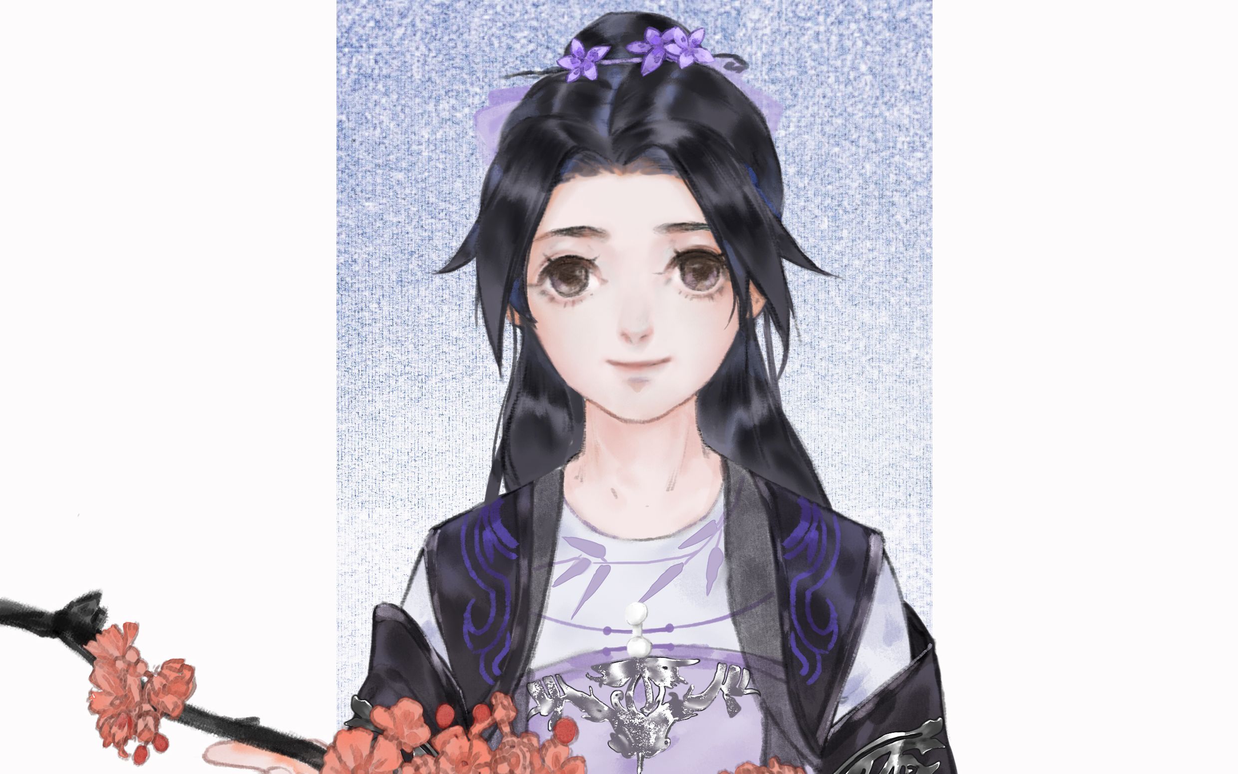 【板绘】【听歌向】晓天花萝上色