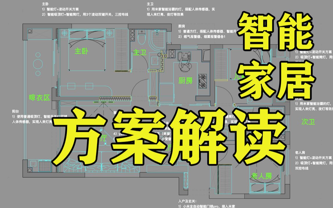 【智能家居】116㎡三室两厅两卫智能家居方案解读哔哩哔哩bilibili