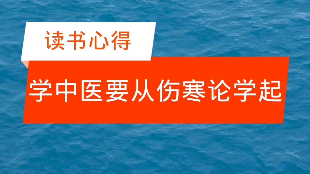 学中医为啥从伤寒论学起?哔哩哔哩bilibili