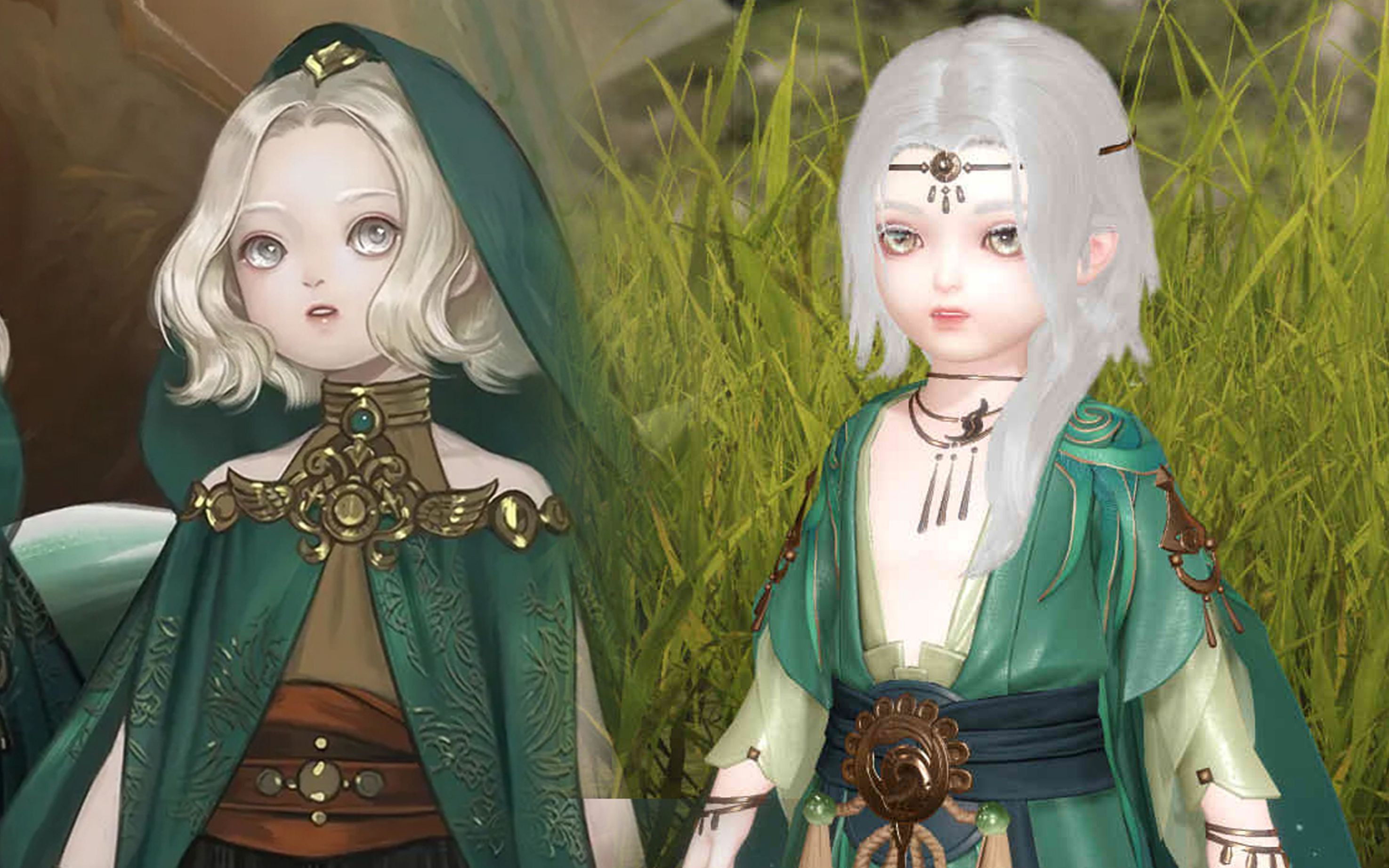 【一梦江湖】照骗与实际(伽蓝npc仿捏脸)