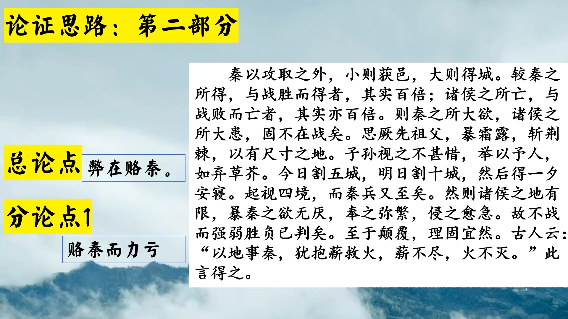 六国论开头和分论点1哔哩哔哩bilibili