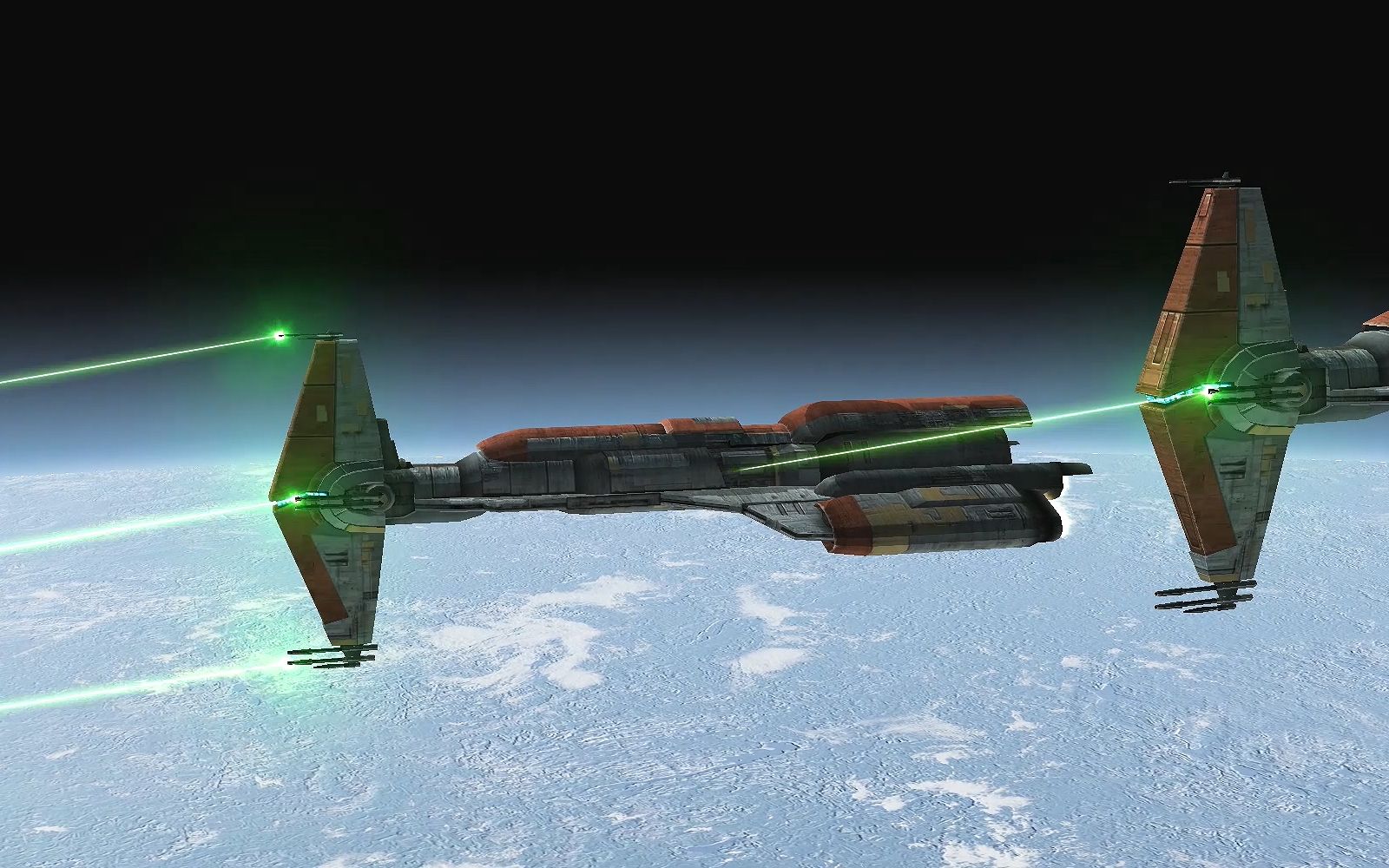 星球大战 帝国战争重制版 锤头级星际巡洋舰开火细节