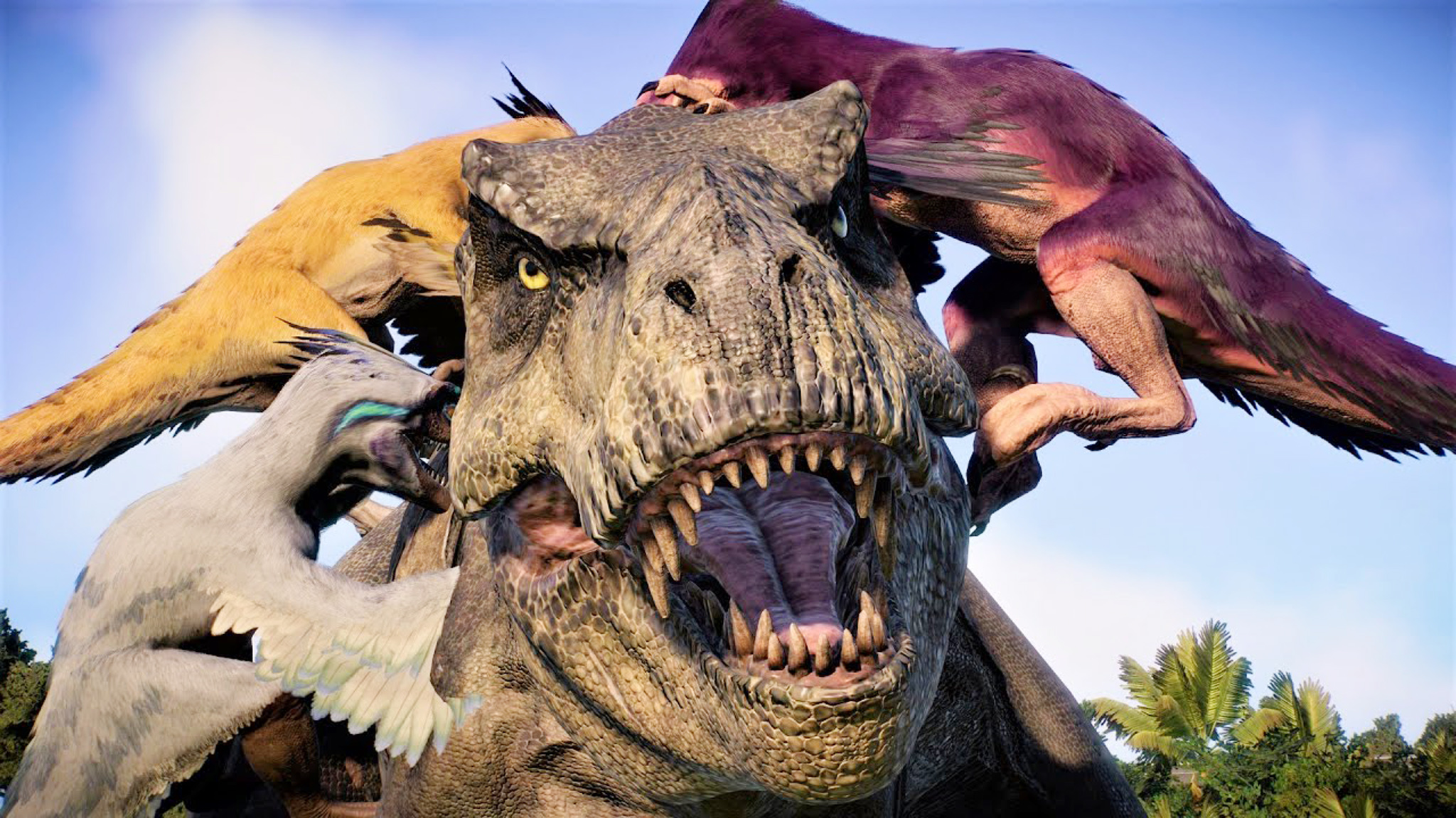 火盗龙,披毛暴龙:攻防战 ~ 侏罗纪世界进化 2 代