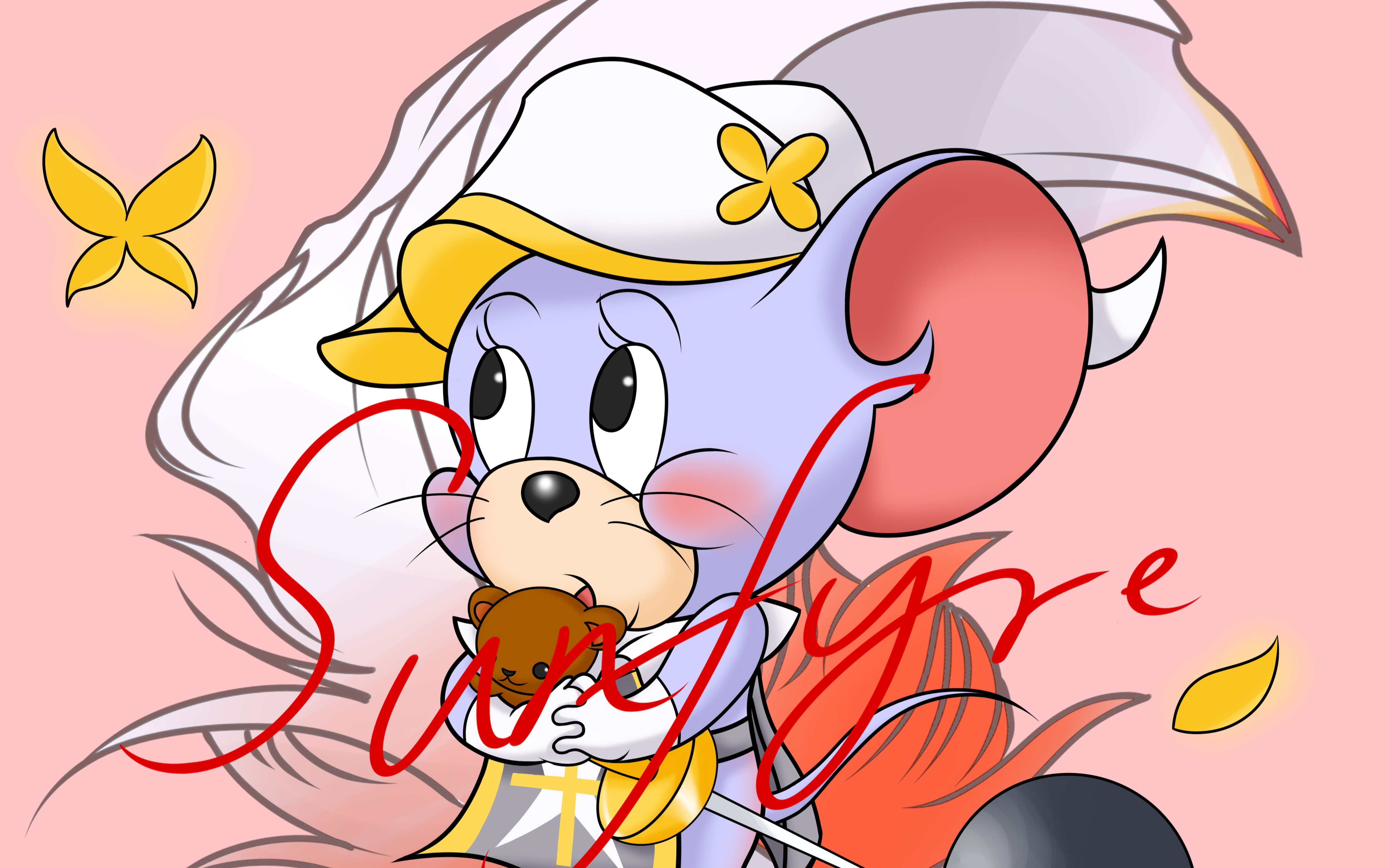 泰菲想用小熊和你们换三连哒