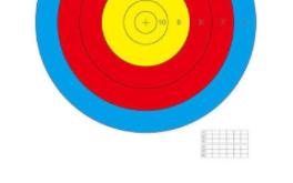 室内80半环靶标准弓箭箭靶纸靶纸贴纸【8206】哔哩哔哩bilibili