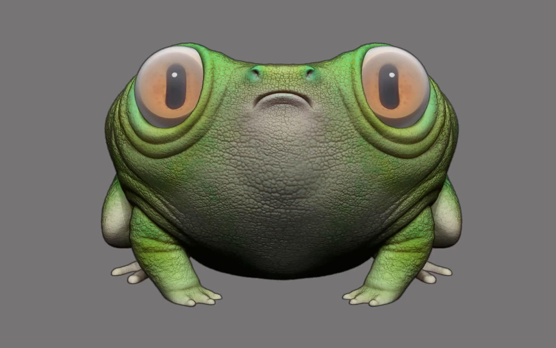 滴滴,这是你的朋友给你定制的【孤寡青蛙】建模,请查收!