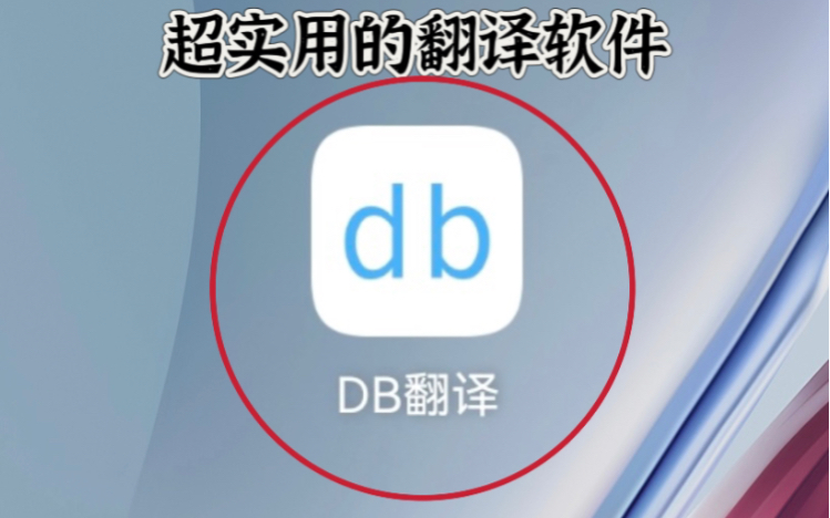 DB翻译,一款非常实用的软件哔哩哔哩bilibili