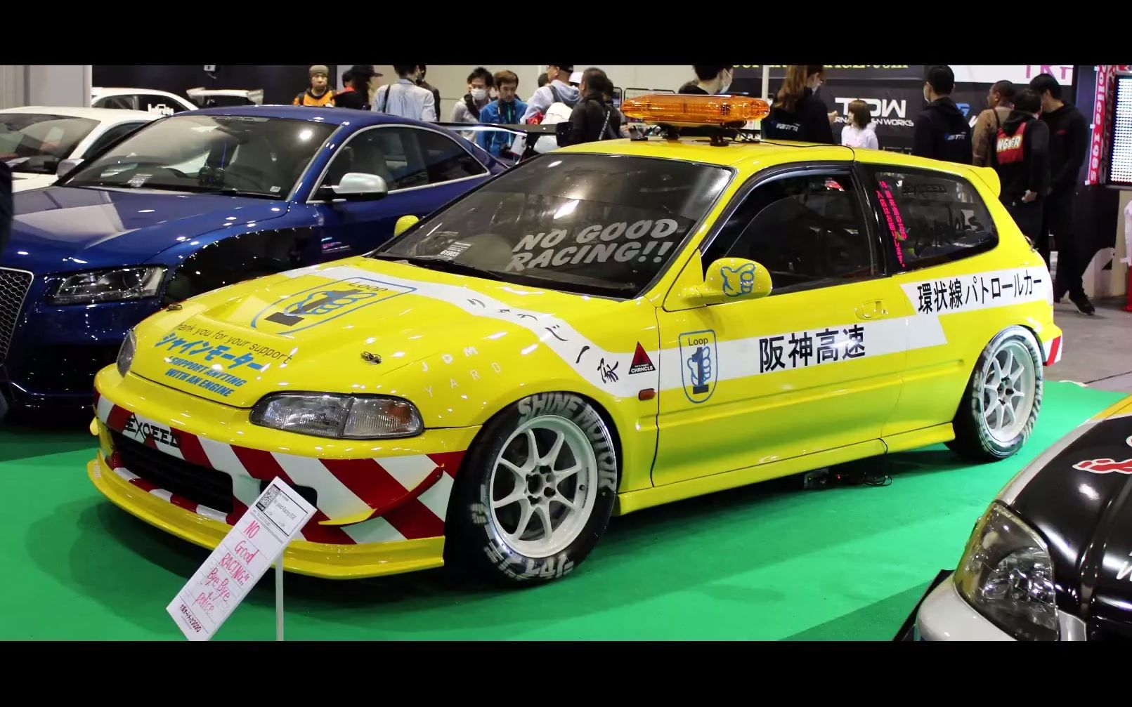 【jdm】大阪汽车展- 暴走族环状线思域, 全碳纤维nsx_哔哩哔哩 (゜-゜