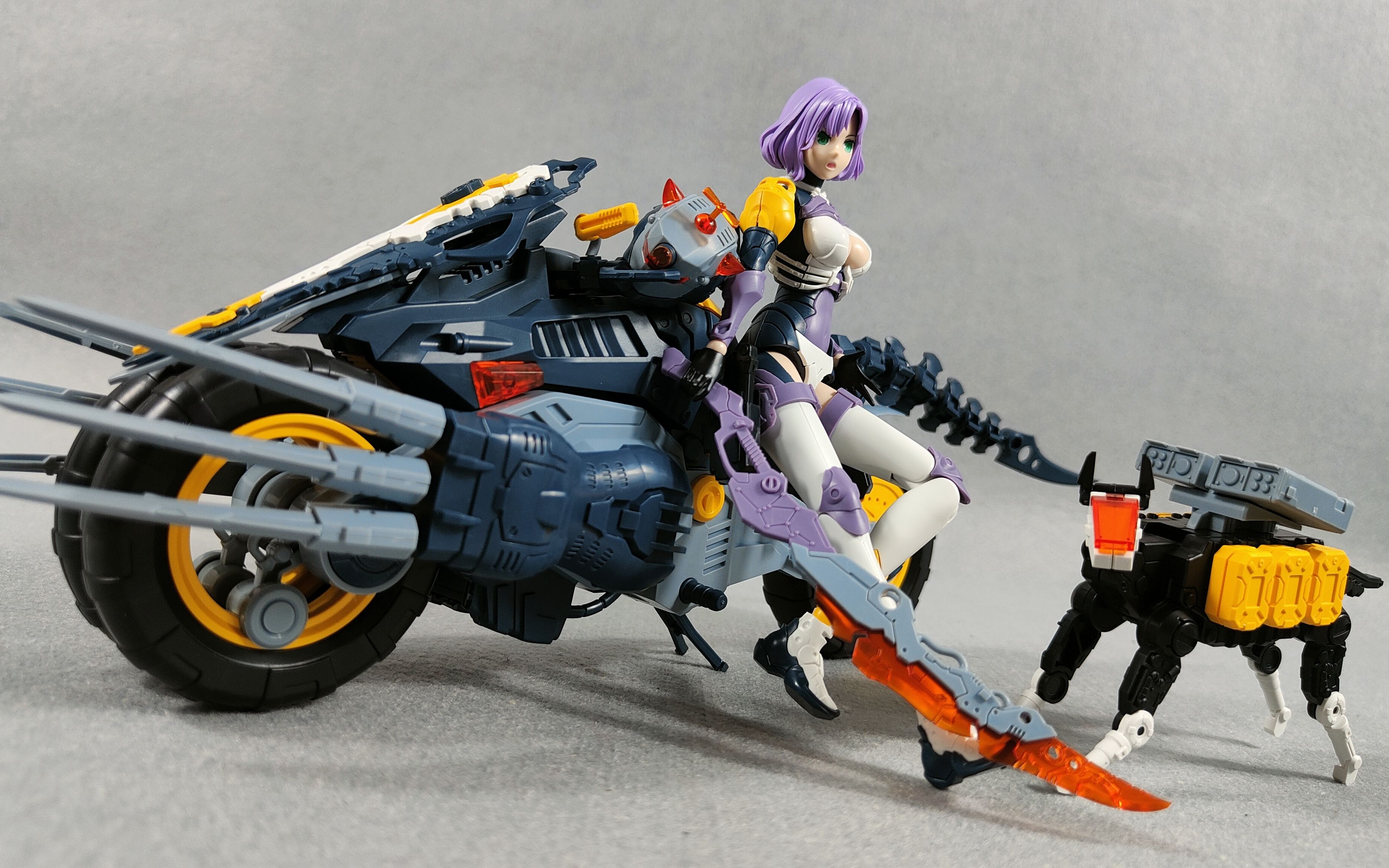 送摩托车还送机械狗 suyata 艾丽娅 拼装机娘_哔哩哔哩_bilibili