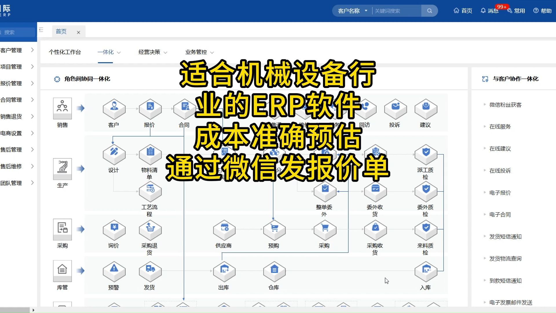 适合机械设备行业的ERP软件,成本准确预估,通过微信发报价单!哔哩哔哩bilibili