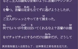 Télécharger la video: 睡前读物朗读｜吾輩はご主人の猫である｜我是主人的猫｜日语微小说｜日语口语练习打卡