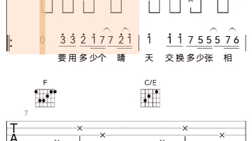 《房间》主歌弹奏,火听吉他谱分享,吉他弹唱,吉他教学,吉他软件哔哩哔哩bilibili