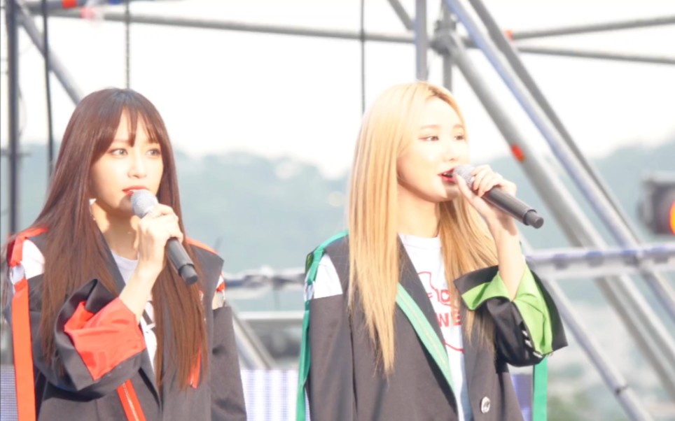 170819 exid 平昌冬奥会城市有舵雪橇开幕庆祝表演 现场谈话