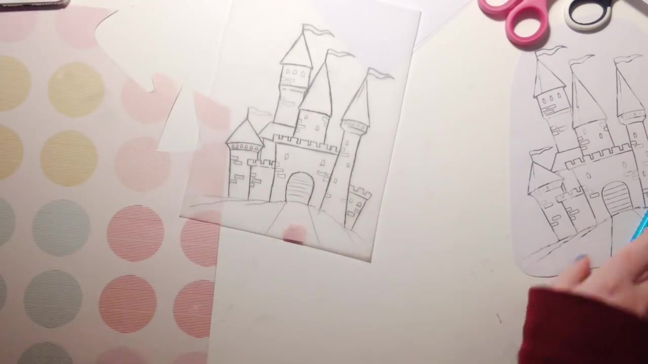 【欧美手工】单页相片装饰The Princess Castle  Scrapbook Process Video哔哩哔哩bilibili