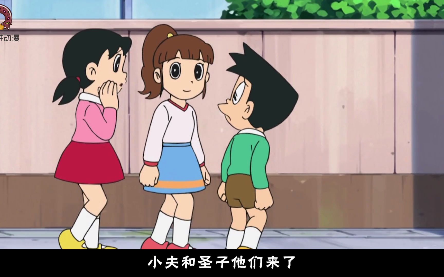 哆啦a梦:学校来了漂亮妹妹,大雄展示绝活,直接打倒胖虎