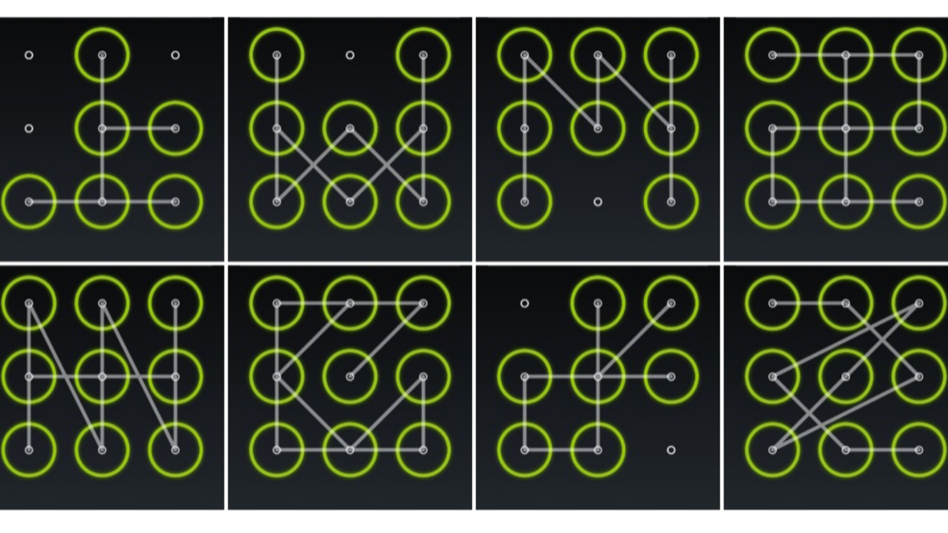 分享个人八个原创优质/数学意义/借助电脑创作图案锁,大家有没有类似