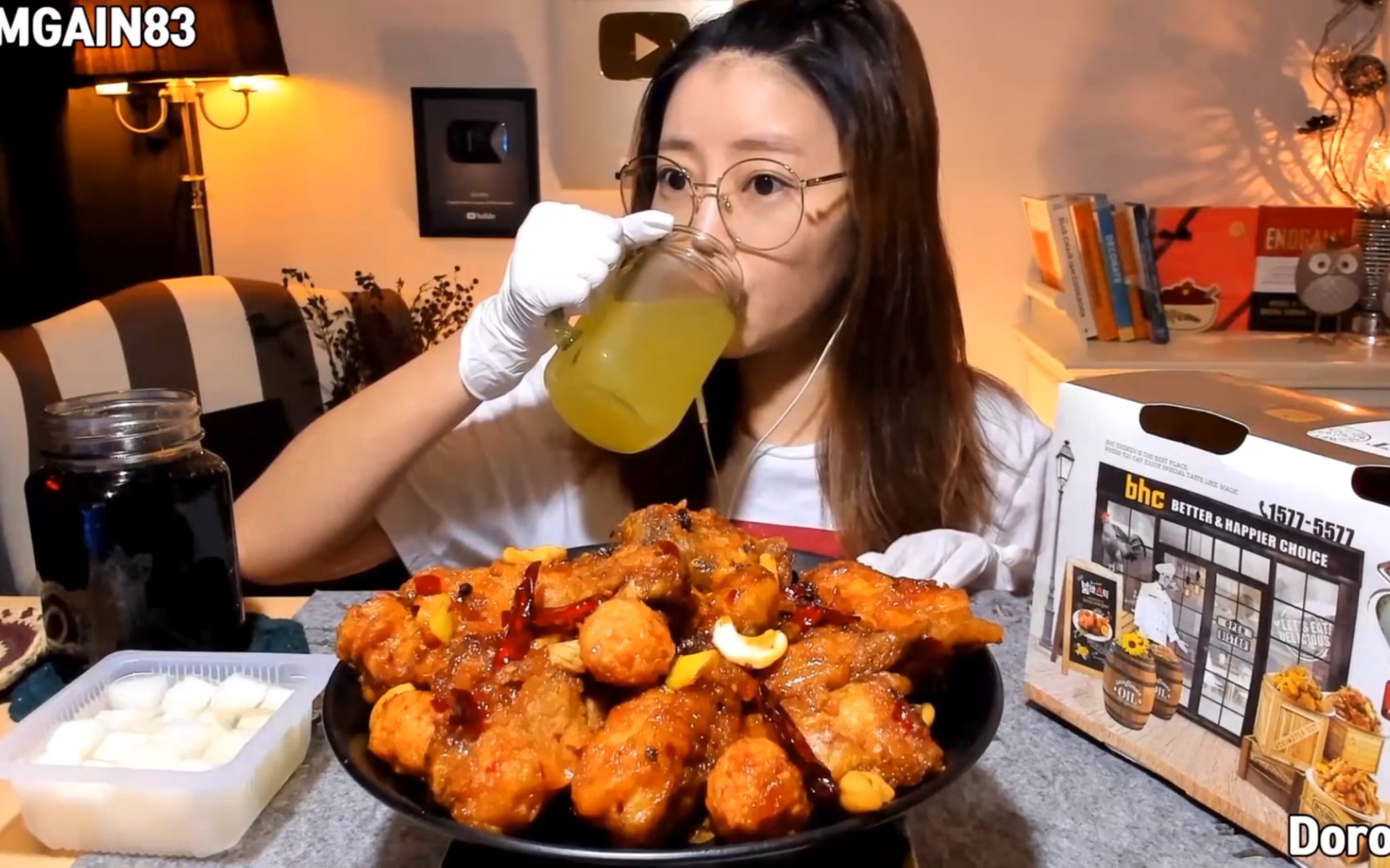 【dorothy】韩国吃播欧尼多萝西吃韩式炸鸡