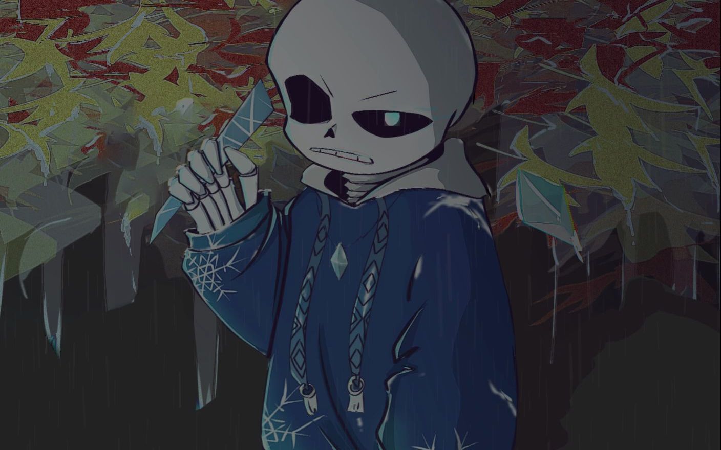 quellatale余梦传说 sans战斗曲《凛若冰霜》v2(doge)_哔哩哔哩_bili