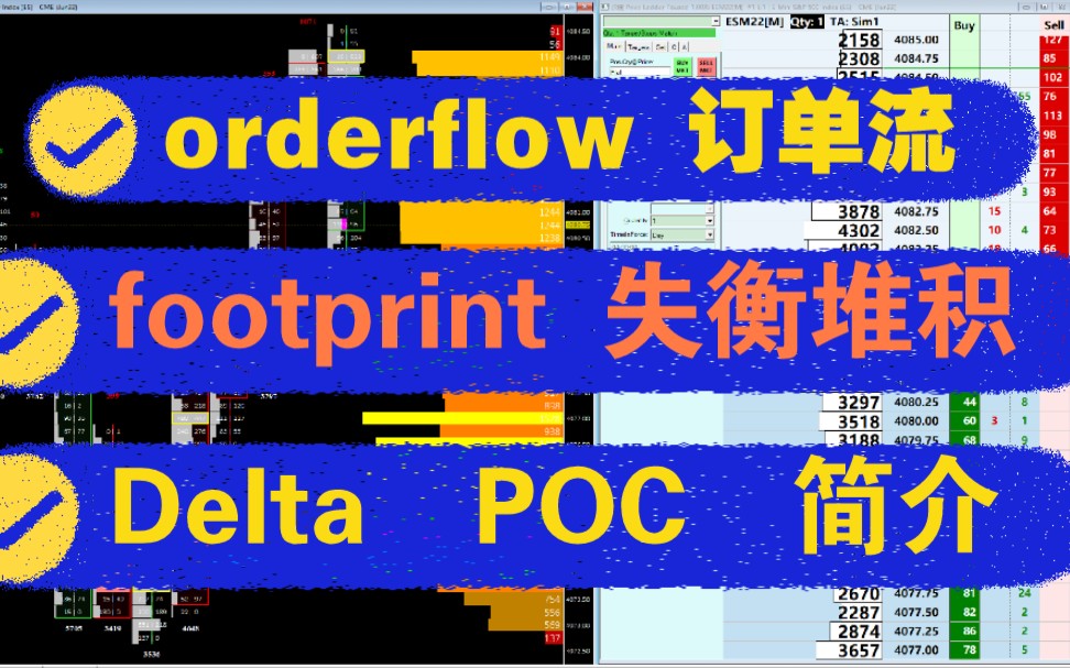 orderflow订单流常用指标POC、 Delta、 失衡堆积、成交量分布轮廓 简介哔哩哔哩bilibili