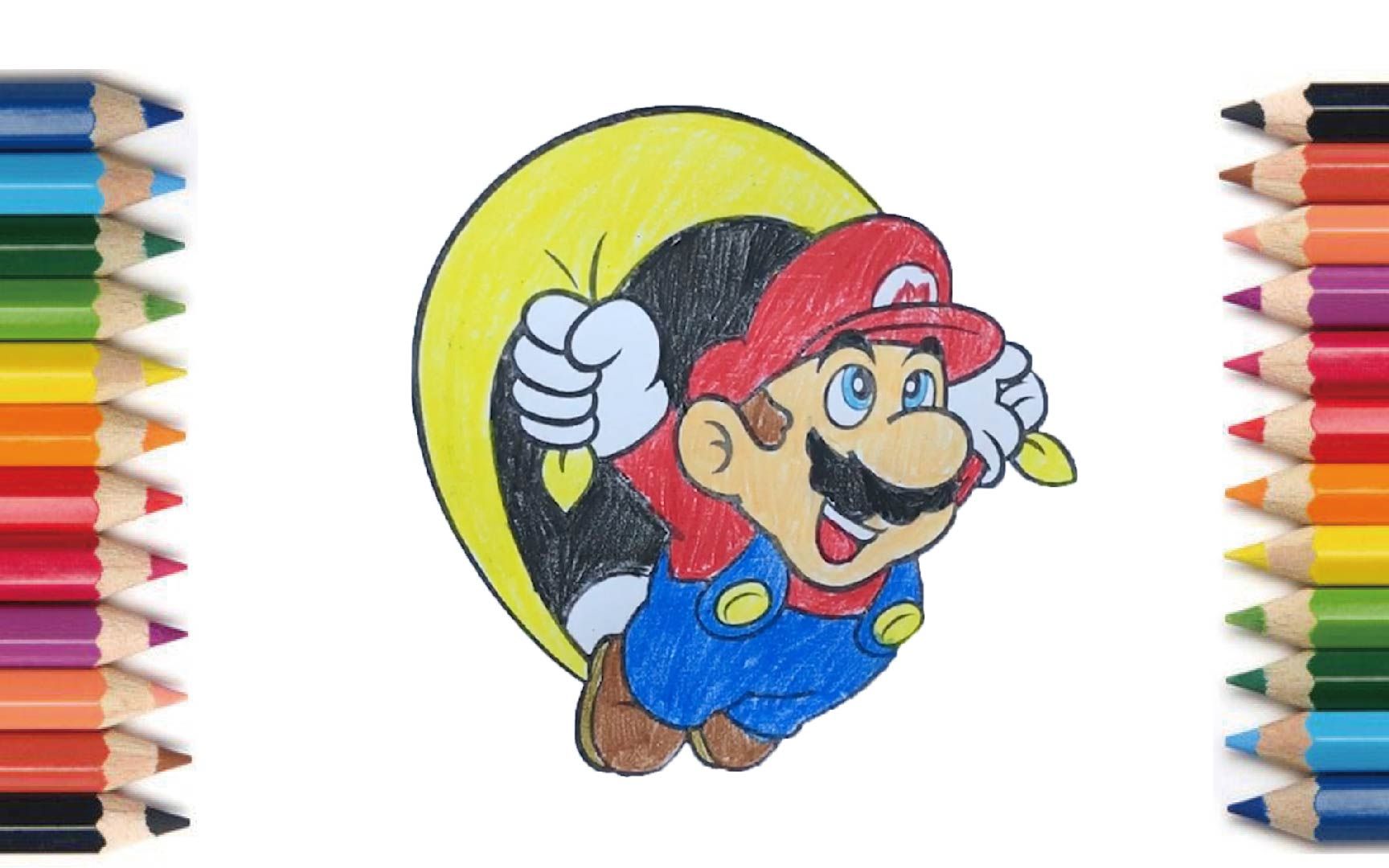 【coloring】 mario 【涂り絵】マリオ 【画画】马