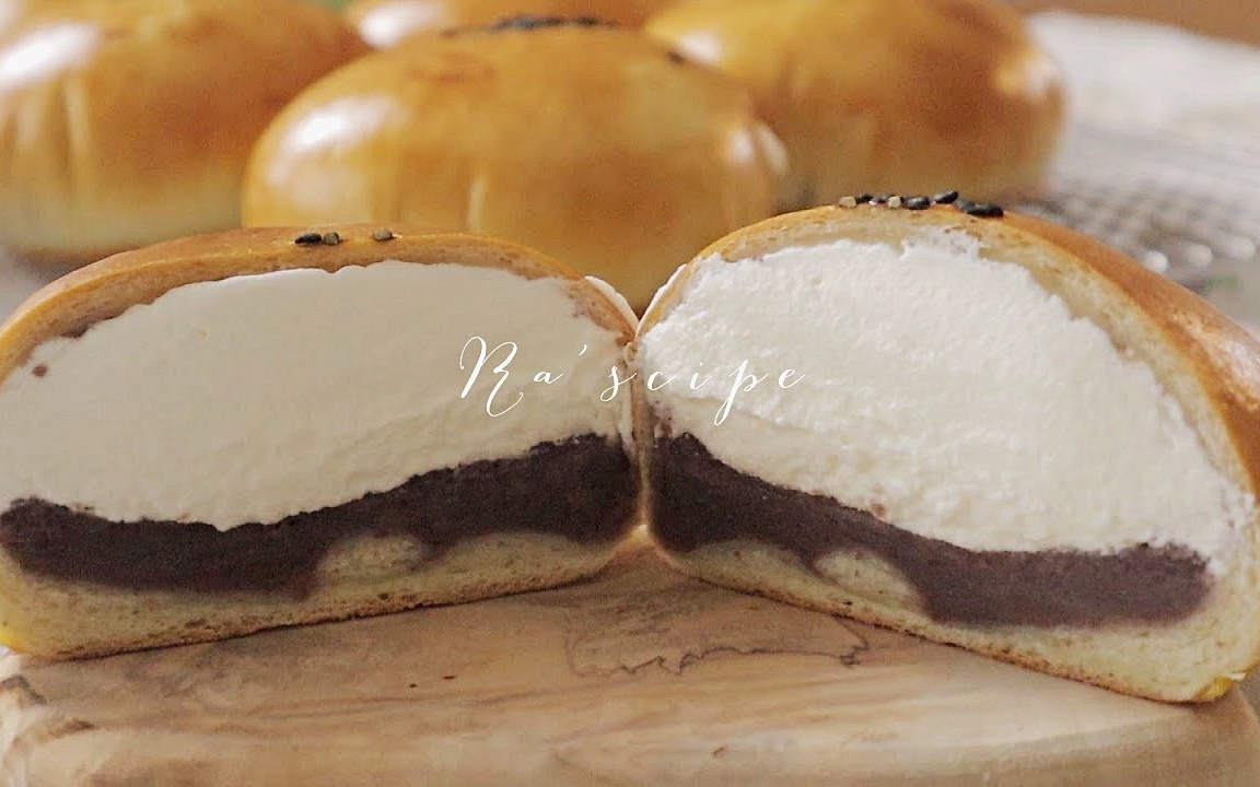 [图]【Ra'scipe】奶油红豆包~｜Cream Red Bean Bread