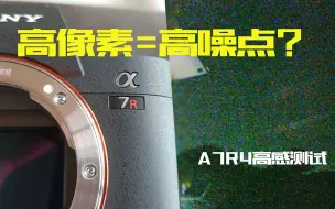 Download Video: 高像素=高噪点？A7R4高感测试