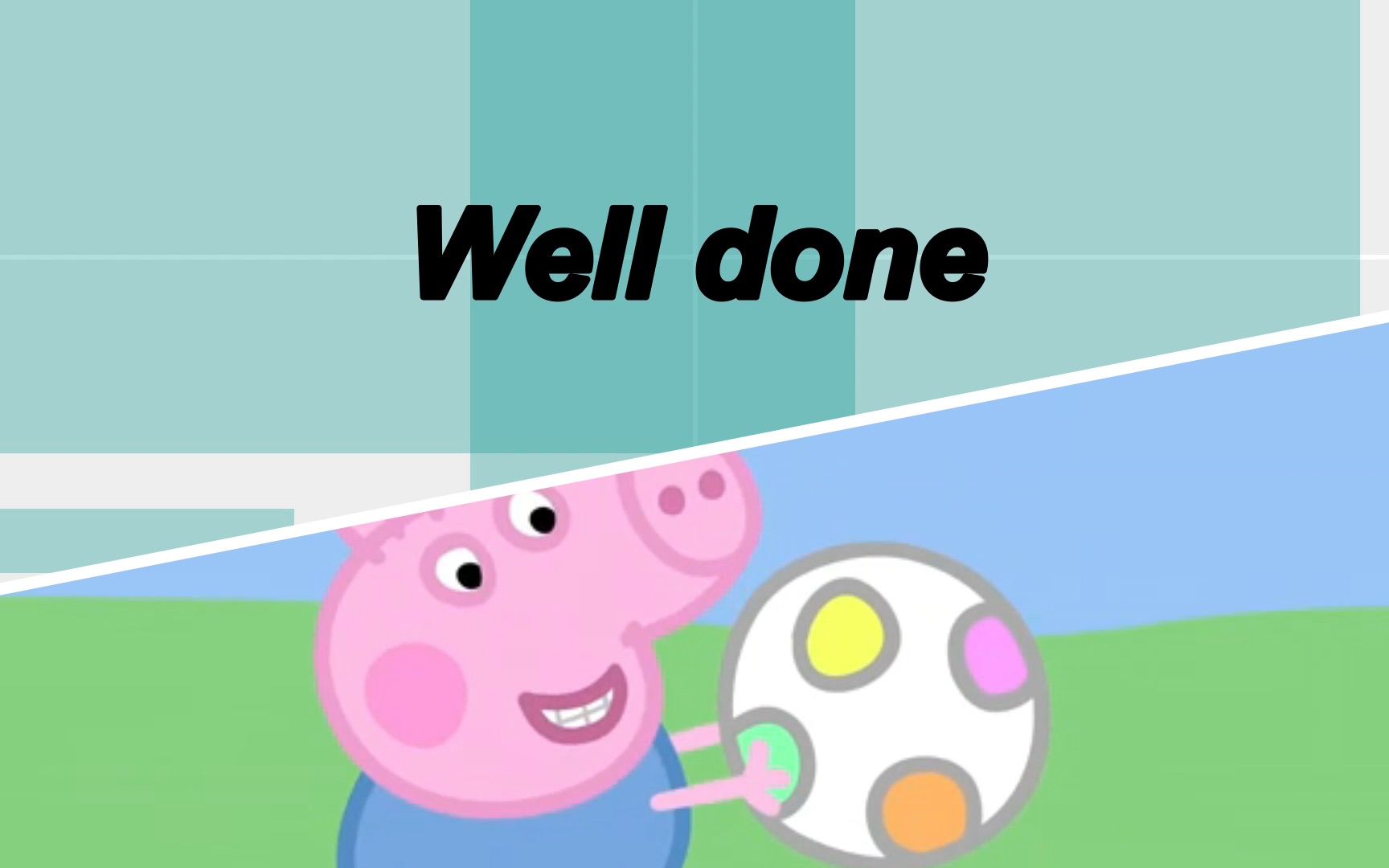 活动作品英语口语welldone你会了么peppapig