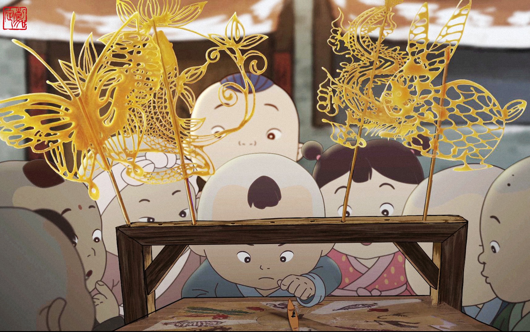 "中国唱诗班"系列动画短片《元日》_短片·手书·配音_动画_bilibili