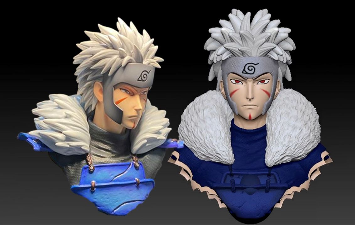 zbrush《火影》二代目模型雕刻,次世代手办建模教学演示