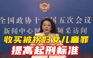 Descargar video: 彭静委员：提高收买被拐妇女儿童罪的起刑标准