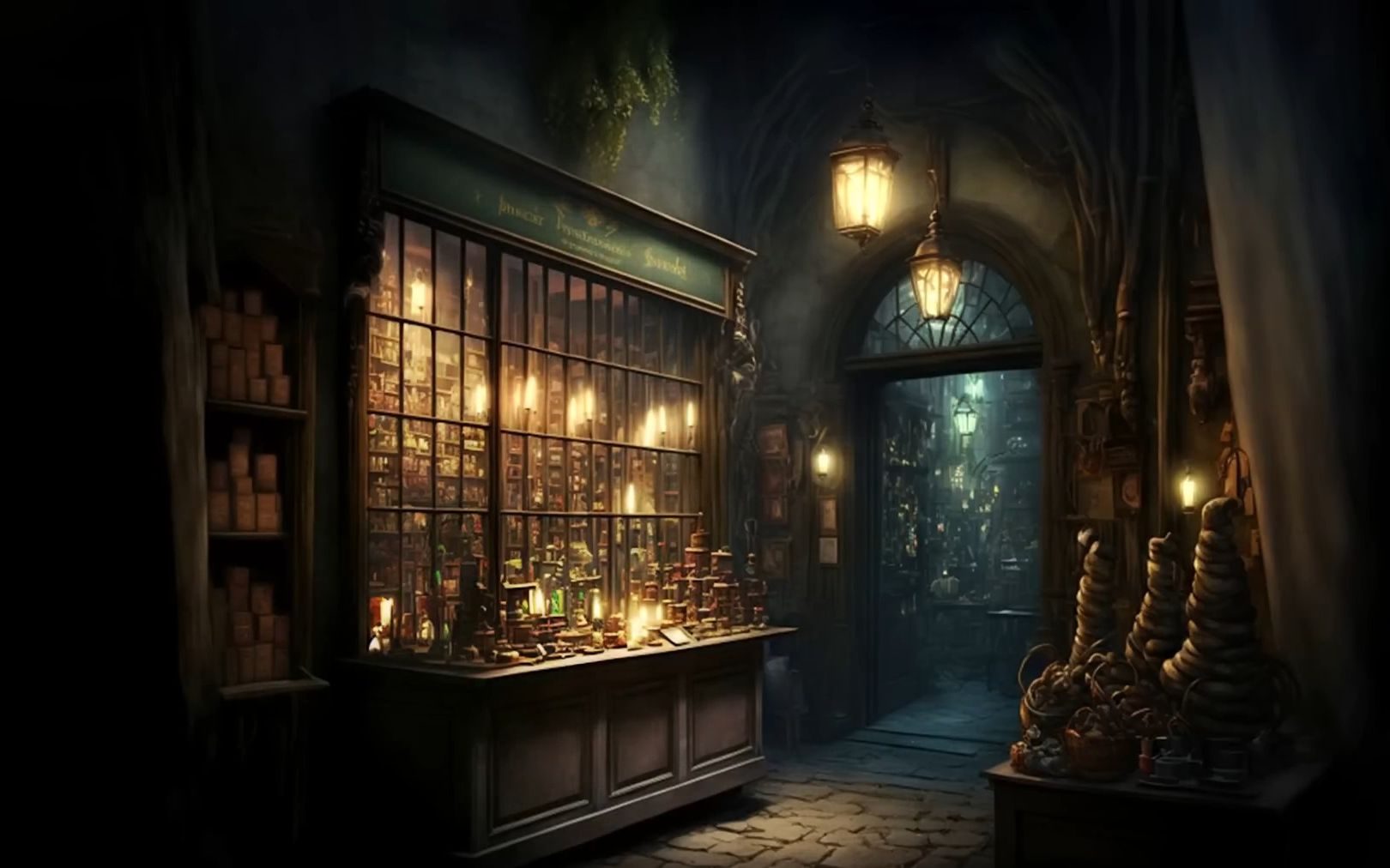 【asmr魔法商店氛围】城西有一家神秘的魔法商店,要一起去看看吗?