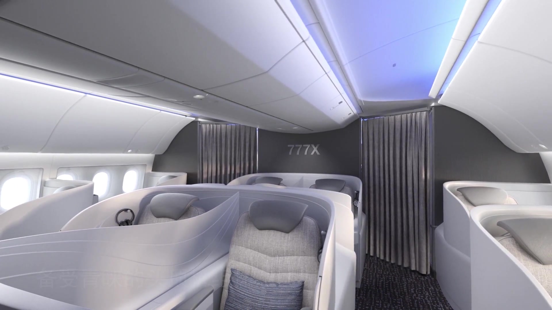 全新波音777x客舱展示_哔哩哔哩 (゜-゜)つロ 干杯~-bilibili