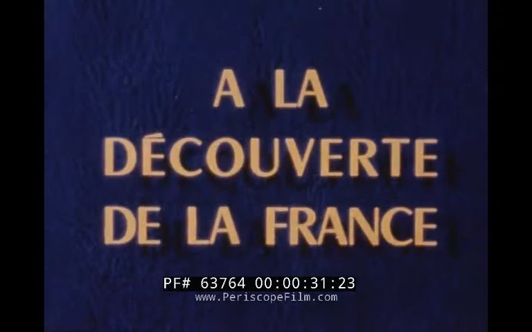 [图]1960 年代法国航空游记电影“发现法国”