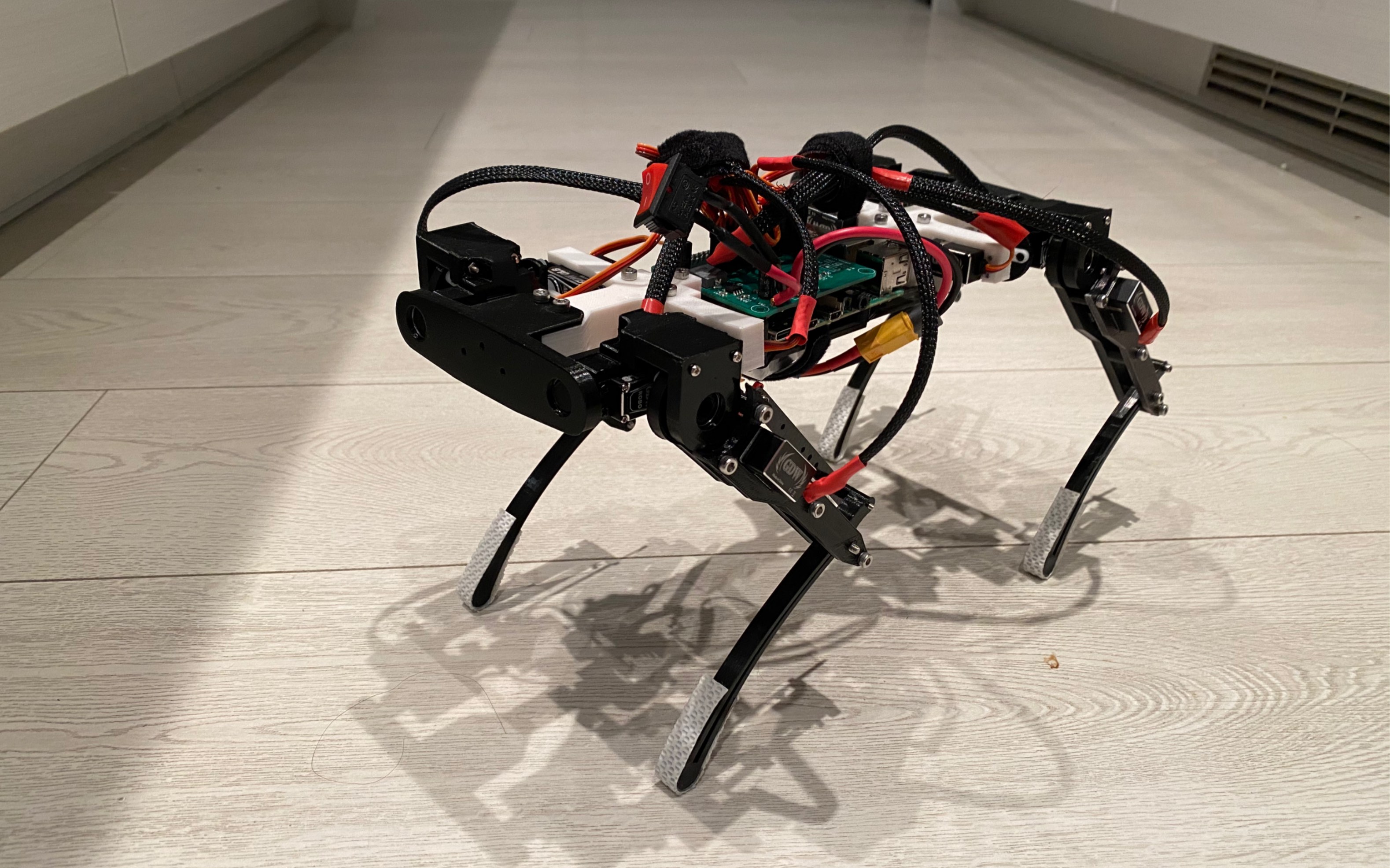 四足机器人行走测试