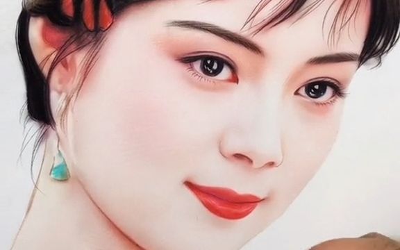 【手稿绘图】脸若银盆,眼如水杏,举止优雅,端庄大气