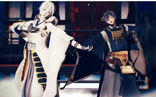 [图]【刀剑乱舞MMD】三日月与鹤丸的梦与叶樱