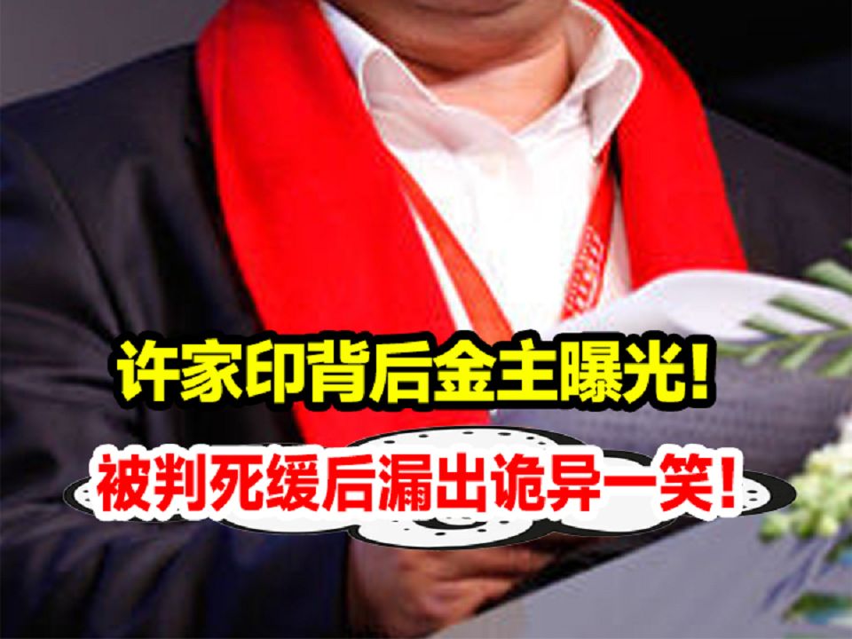 许家印背后金主曝光,曾是金融界巨头,被判死缓后漏出诡异一笑哔哩哔哩bilibili