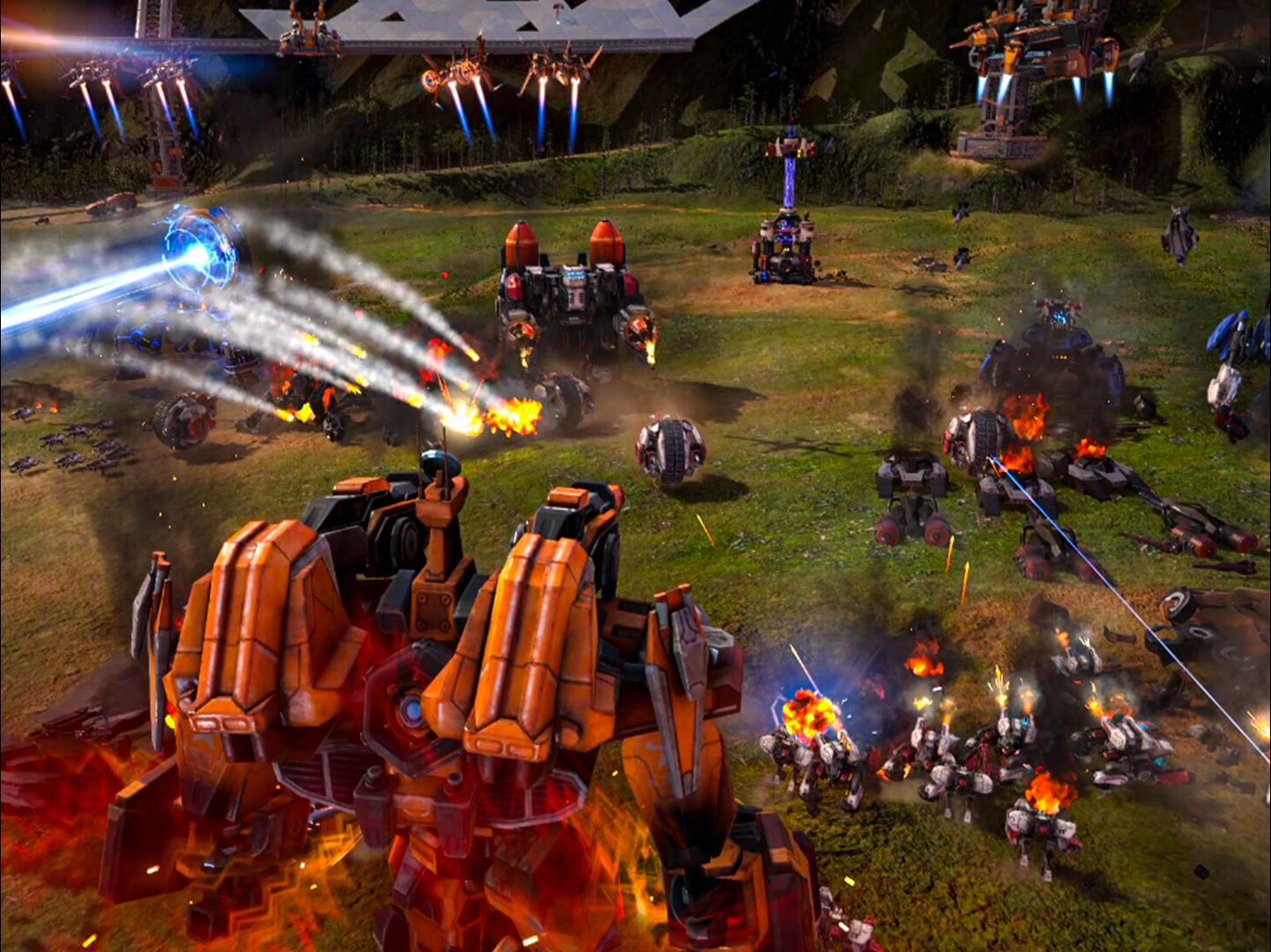 钢铁指挥官全新模式,四方争霸各自为战!